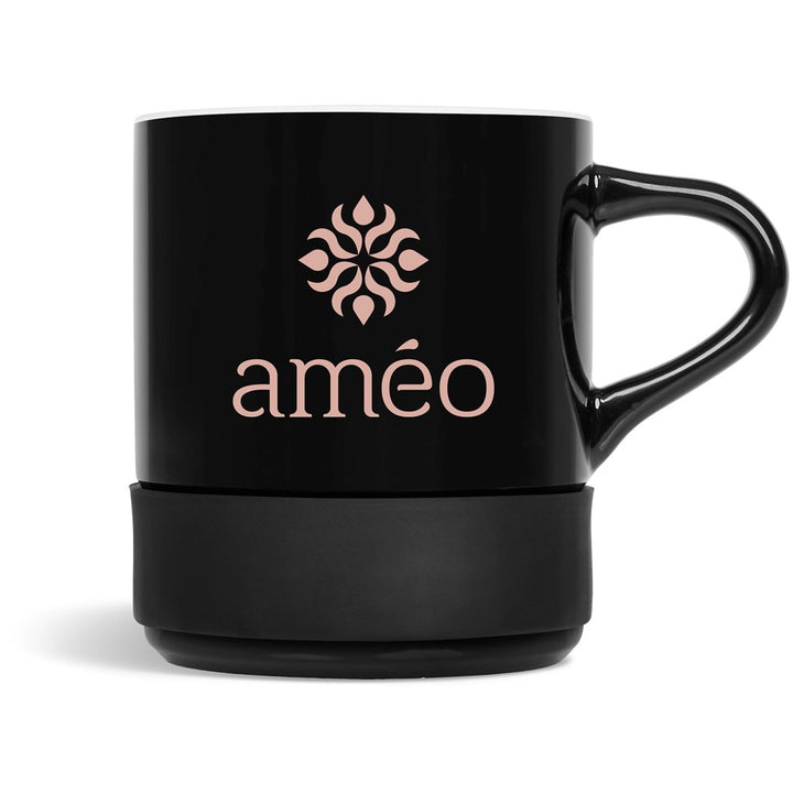 Black Ceramic Coffee Mug - 320ml