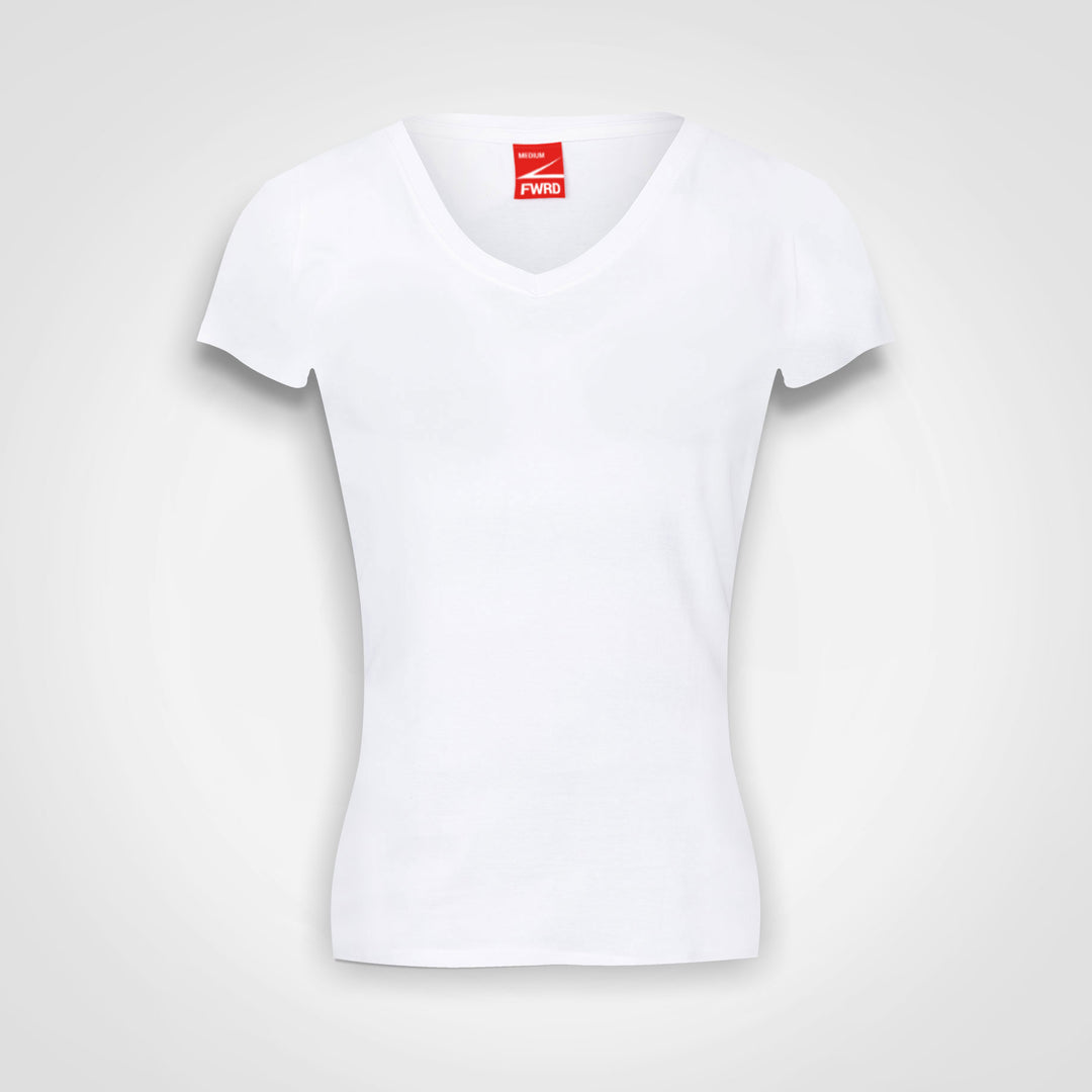 Ladies Fitted V-Neck T-Shirt | Personalised & Custom Branded Corporate Clothing | Just Brand