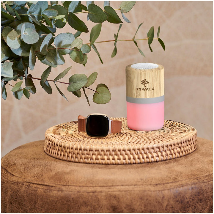 Okiyo Heiwa Bamboo Bluetooth Speaker & Night Light