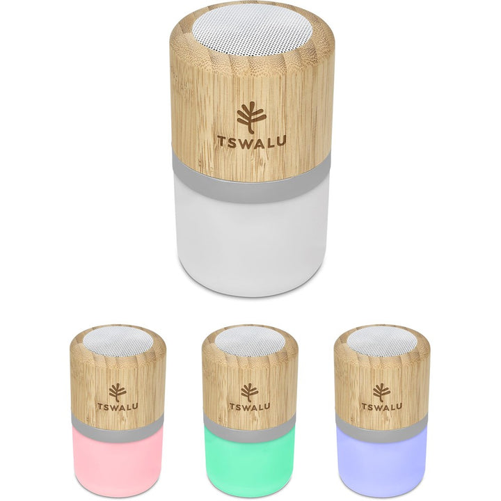 Okiyo Heiwa Bamboo Bluetooth Speaker & Night Light