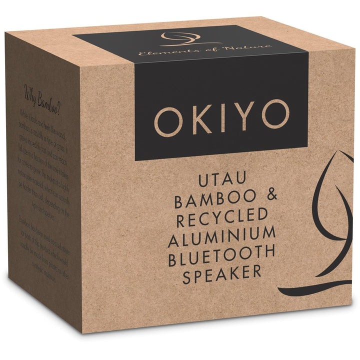 Okiyo Utau Bamboo & Recycled Aluminium Bluetooth Speaker