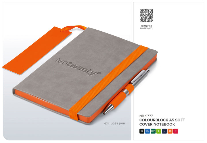 Altitude Colourblock A5 Soft Cover Notebook