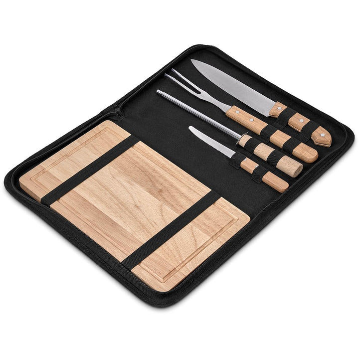 Brenton 5-Piece Braai & Carving Set | Personalised & Custom Branded Executive Corporate Gifts | Just Brand