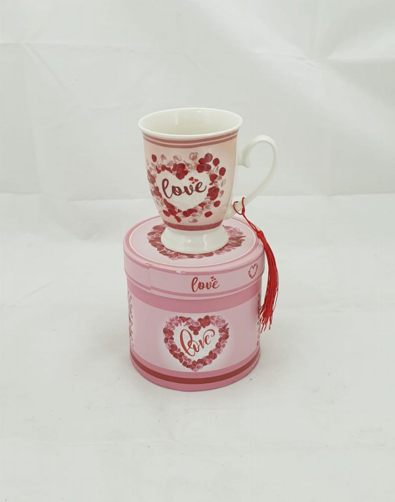 Love Mug in a Round Box-Gifting Occasions-corporate valentines day gifts | valentine's day gifts for employees