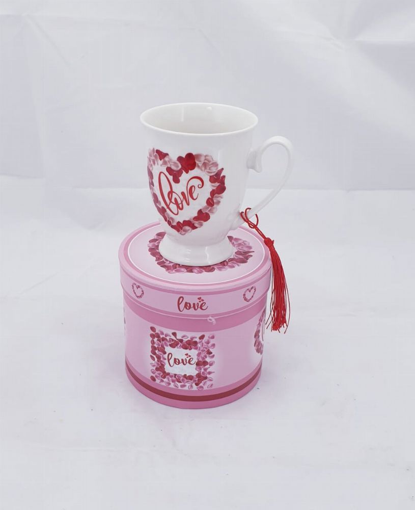 Love Mug in a Round Box-Gifting Occasions-corporate valentines day gifts | valentine's day gifts for employees