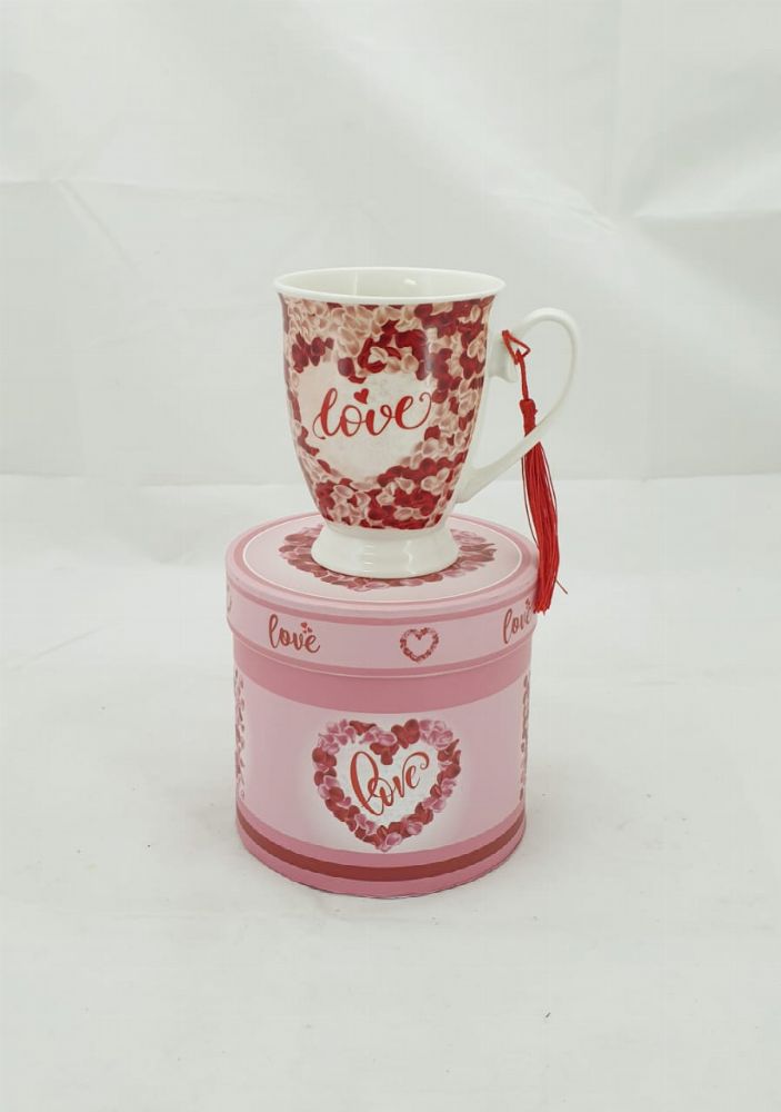 Love Mug in a Round Box-Gifting Occasions-corporate valentines day gifts | valentine's day gifts for employees