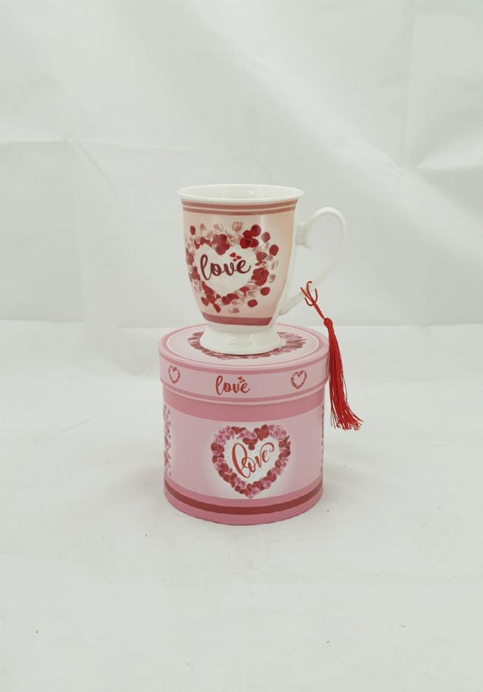 Love Mug in a Round Box-Gifting Occasions-corporate valentines day gifts | valentine's day gifts for employees