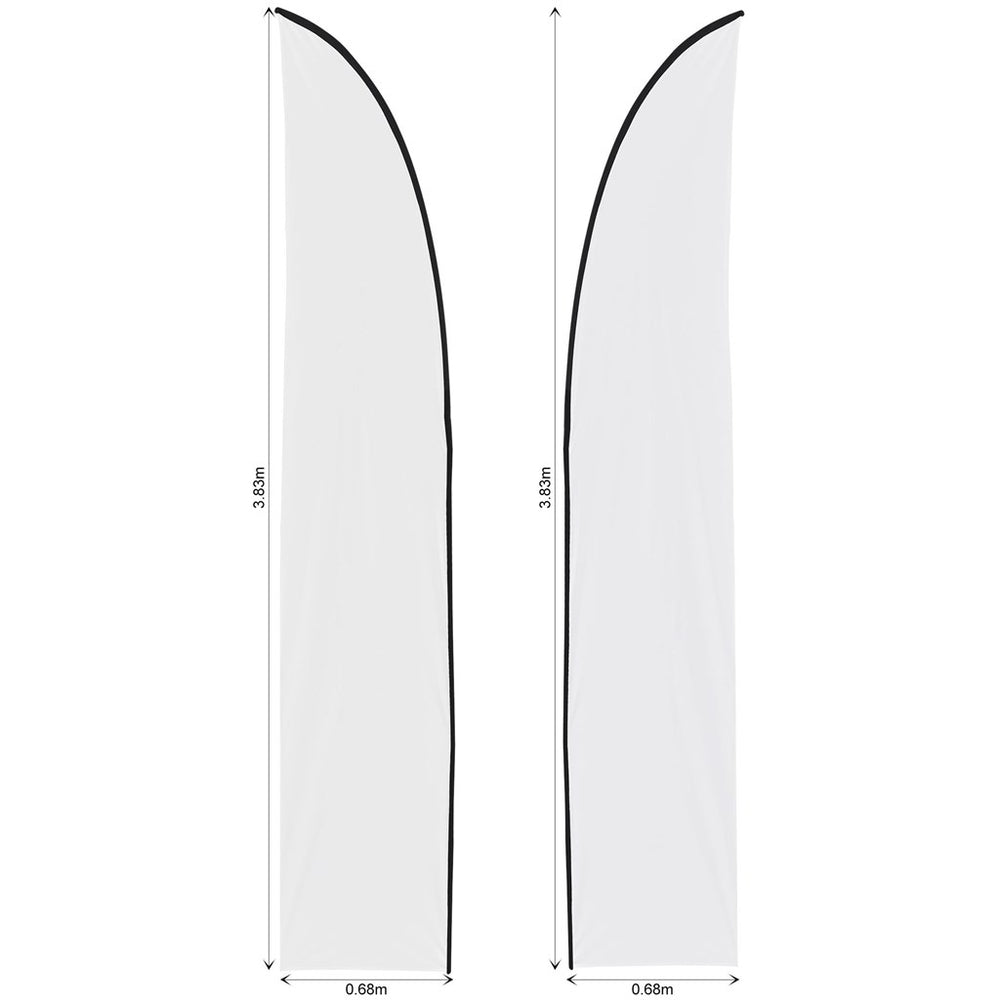 Legend 3m Sublimated Arcfin Double-Sided Flying Banner Skin (Excludes Hardware)