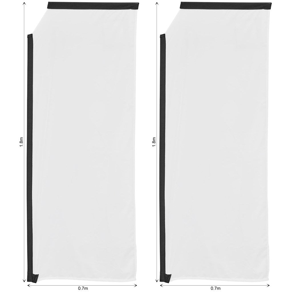 Legend 2m Sublimated Telescopic Flying Banner Skin - Set Of 2 (Excludes Hardware)