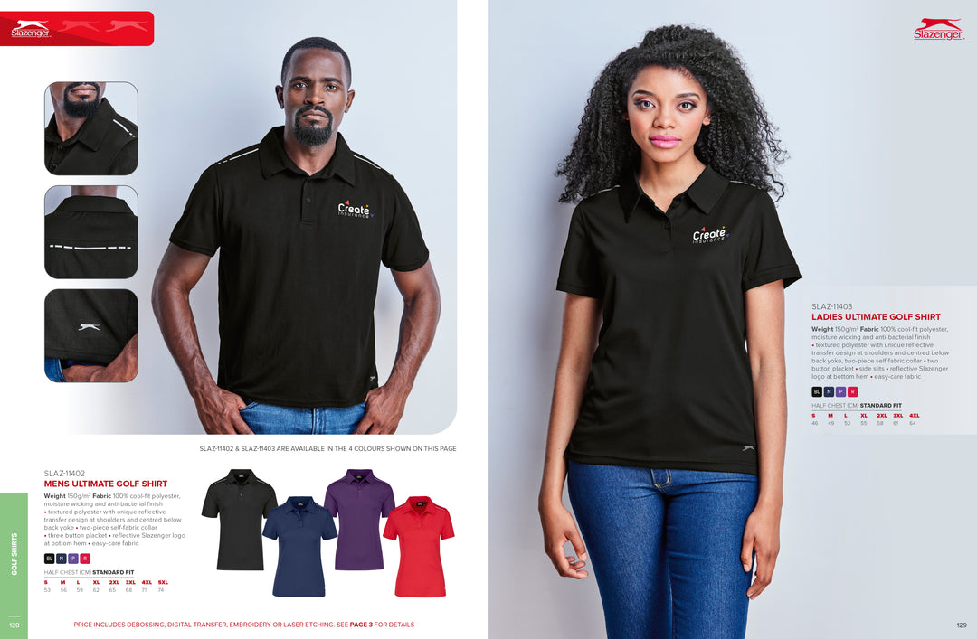 Ladies Ultimate Golf Shirt | Custom Branded & Personalised Corporate Clothing | Just Brand