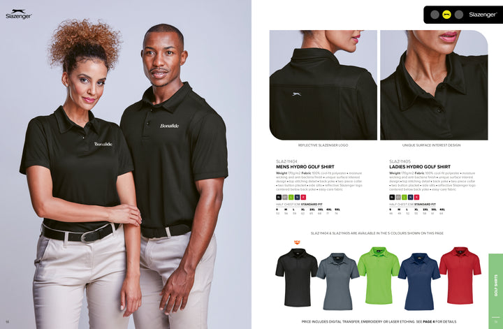 Ladies Hydro Golf Shirt | Custom Branded & Personalised Corporate Clothing | Just Brand