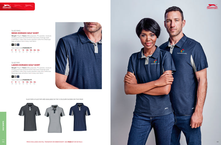 Ladies Dorado Golf Shirt | Custom Branded & Personalised Corporate Clothing | Just Brand