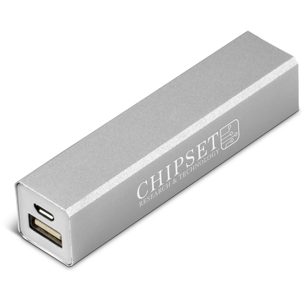 Odeon Executive Power Bank - 2,200mAh - Silver