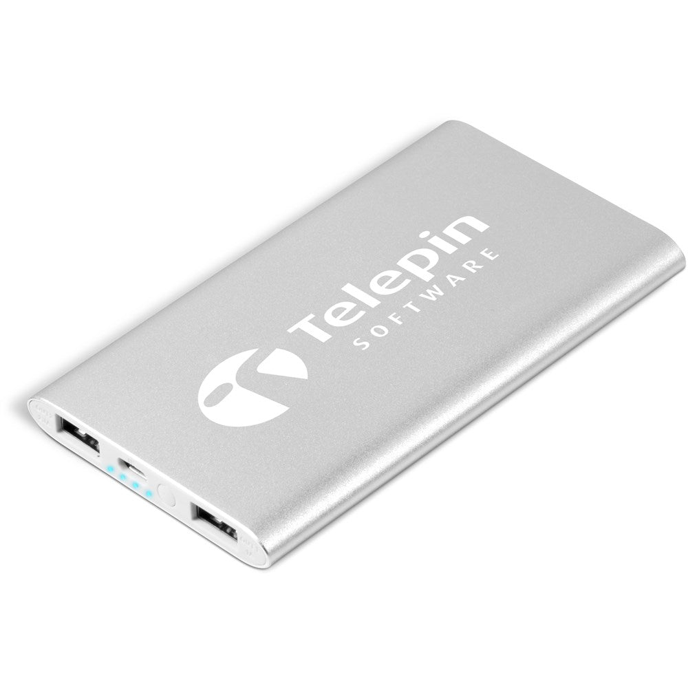 Odeon Slim Executive Power Bank - 4,000mAh - Silver