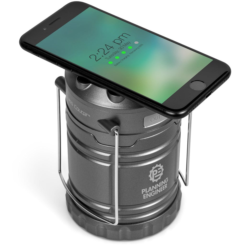 Swiss Cougar Cape Town Lantern & Wireless Charging Power Bank - 4,000mAh