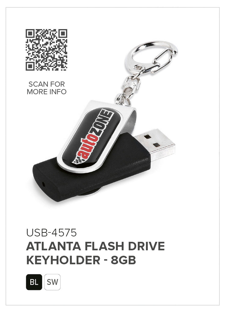 Atlanta Flash Drive Keyholder - 8GB | Custom Branded & Personalised Corporate Gifts | Just Brand