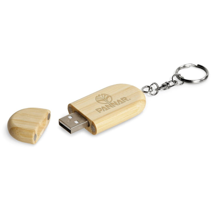 Okiyo Benkyou Bamboo Flash Drive Keyholder - 8GB | Custom Branded & Personalised Corporate Gifts | Just Brand