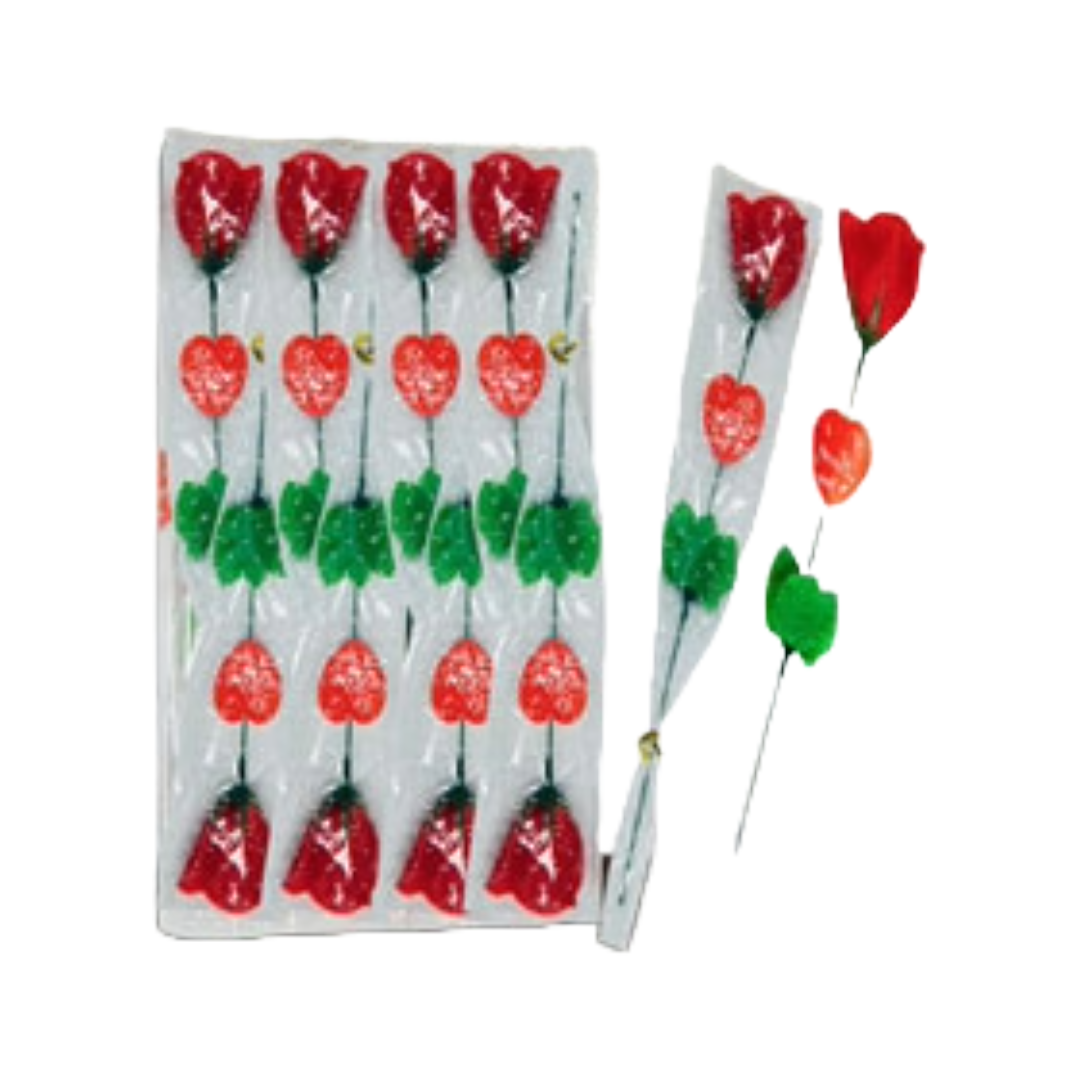 Red Rose Pack of 12 with Sleeve (34cm Long)-Gifting Occasions-corporate valentines day gifts | valentine's day gifts for employees