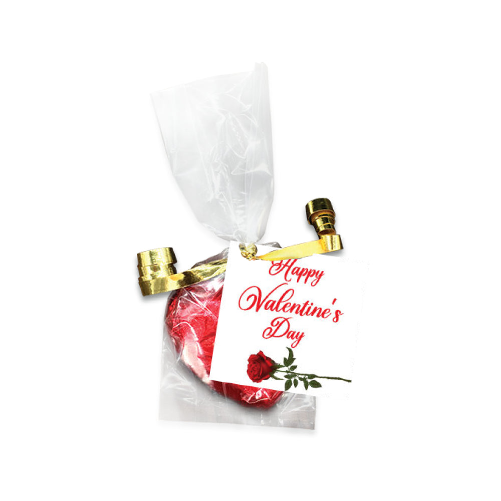 Milk Chocolate Heart (in bag with card)-Gifting Occasions-corporate valentines day gifts | valentine's day gifts for employees