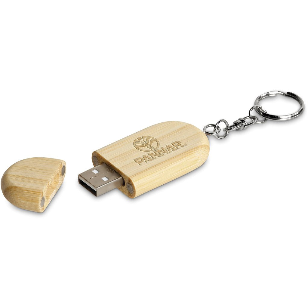 Okiyo Benkyou Bamboo Flash Drive Keyholder - 8GB | Custom Branded & Personalised Corporate Gifts | Just Brand