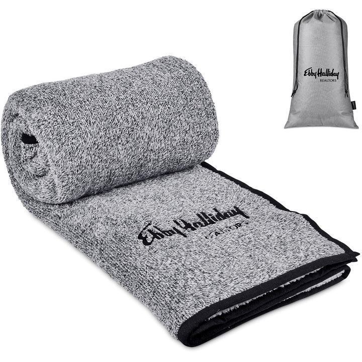 Serendipio Tranquil Sherpa Fleece Blanket | Custom Branded & Personalised Fleece blankets | Just Brand