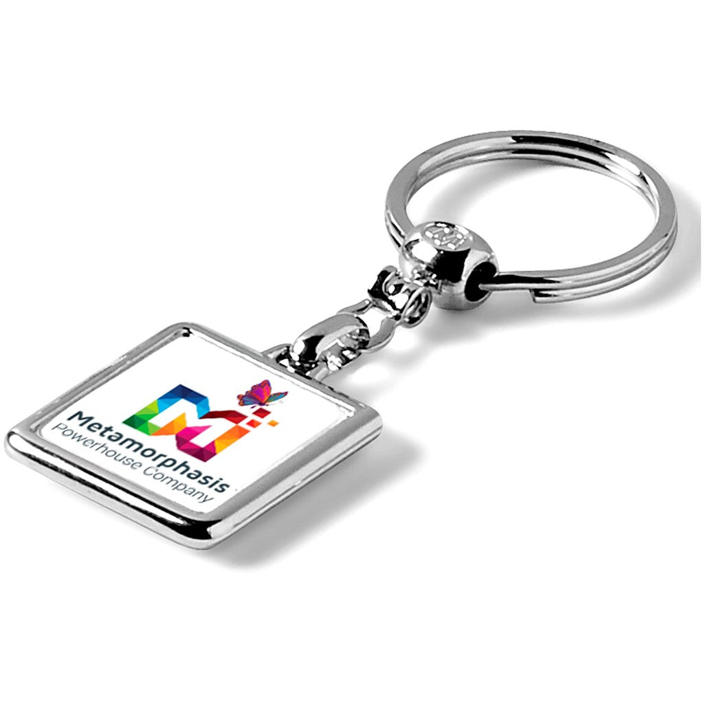 Altitude Squaring-Up Dual-Dome Keyholder | Custom Branded & Personalised Corporate Gifts | Just Brand