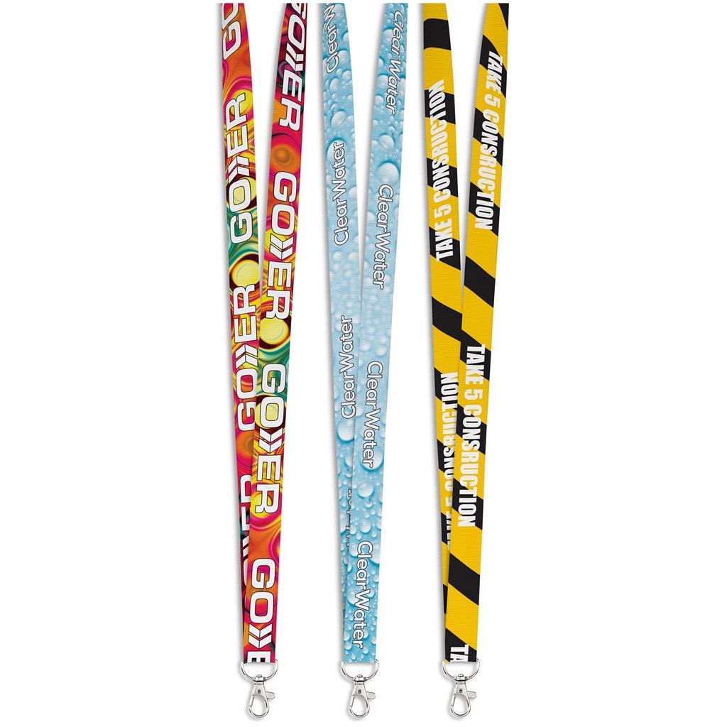 Snap Hook Clip Double-Sided Sublimation Petersham Lanyard