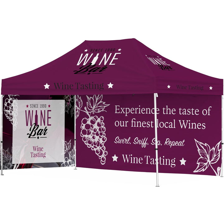 Ovation Sublimated Gazebo 4.5m X 3m - 1 Long Full-Wall Skin - 1 Short Full-Wall Skin