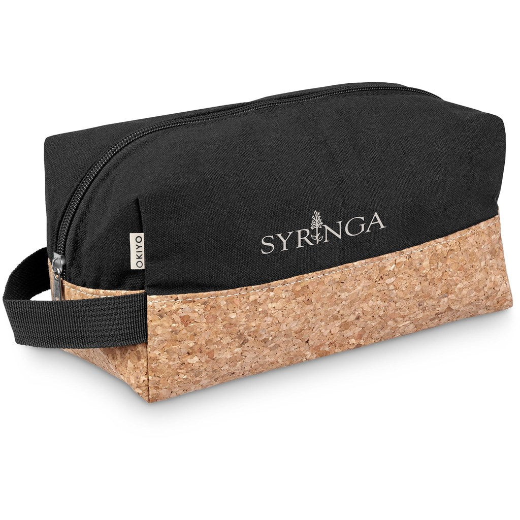 Okiyo Koruku Cork & Cotton Toiletry Bag