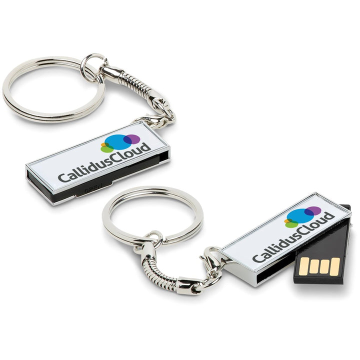 Micron Dome Flash Drive Keyholder - 8GB | Custom Branded & Personalised Corporate Gifts | Just Brand