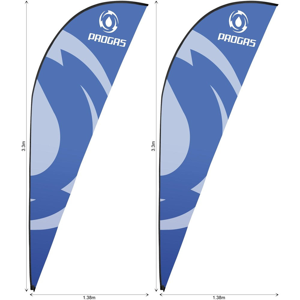 Legend 3m Sublimated Sharkfin Flying Banner Skin - Set Of 2 (Excludes Hardware)